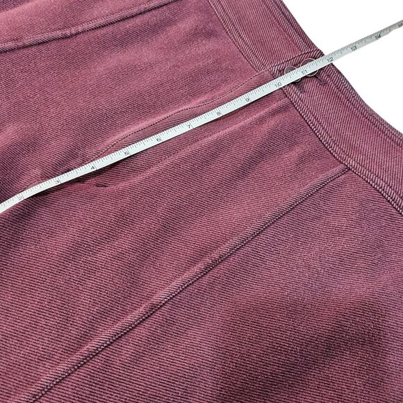 Maeve Anthropologie High Rise Seamed Split Hem Pants In Plum Size 14 Equestrian - Picture 8 of 11